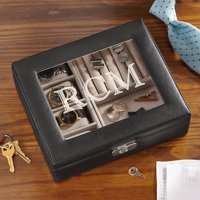 Personalized Leather Watch and Storage Box