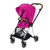 CYBEX Mios 3-in-1 Travel System Chrome with brown details Baby Stroller  Fancy Pink
