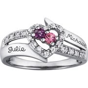 Personalized Family Jewelry Enchantment Promise Ring available in Sterling Silver, Gold and White Gold