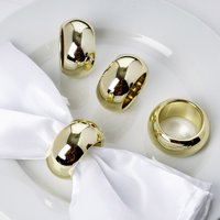 Efavormart Acrylic Napkin Rings for Place Settings Wedding Receptions Dinner or Holiday Parties Family Gatherings - Set of 4