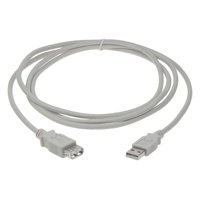 SF Cable 10 feet USB 2.0 A Male to A Female Extension Cable - Off- White