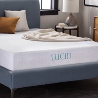 LUCID 10" Dual-Layered Gel Memory Foam Mattress, Multiple Sizes