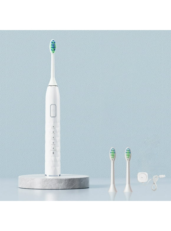 Bescita USB Charging Electric Toothbrush, Electric Toothbrush With 2Brush Heads, Smart 5-ModesTimer Electric Toothbrush IPX7 Water-Resistant