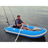 Catamaran-Style 1-Person Inflatable Fishing Boat