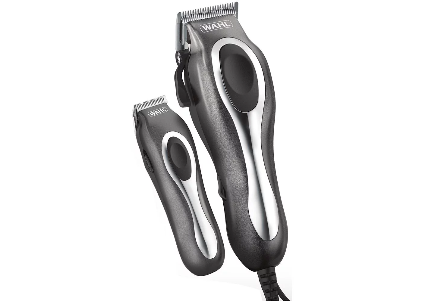 Wahl Deluxe Chrome Pro Complete Men's Haircut Trimmer Kit with Storage Case, Black