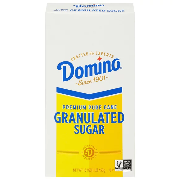 Domino Premium Pure Cane Granulated Sugar, 1 lb Box