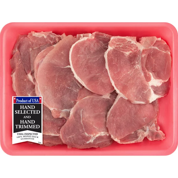 Pork Assorted Loin Chops Thin Bone-in, 2.0 - 3.8 lb Tray