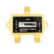 wideskall gold plated 5-900 mhz 100db coaxial a/b switch