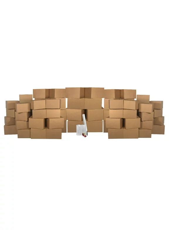 UBMOVE Basic Moving Box Kit for 5 Bedrooms 58 Boxes & Packing Materials