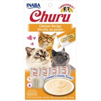 Inaba Churu Grain-Free Cat Treat, Chicken Puree, 4 Tubes