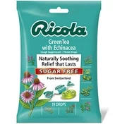Ricola Green Tea with Echinacea Cough Suppressant Sugar Free 19 Drops