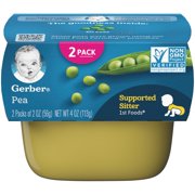 (Pack of 8) Gerber 1st Foods Baby Food, Pea, 2-2 oz Tubs