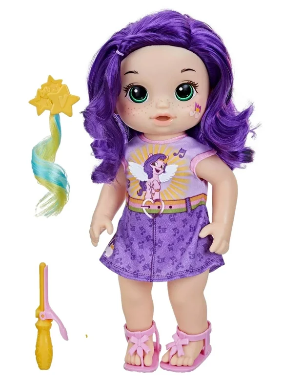 Baby Alive My Little Pony Baby Doll Princess Pipp Petals with Purple Hair