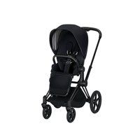 Cybex Platinum e-Priam Stroller with Matte Black Frame and Seat