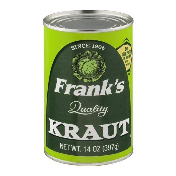 Frank's Quality Shredded Sauerkraut, 14 Oz Can