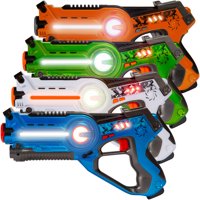 Best Choice Products Set of 4 Infrared Laser Tag Blaster Set for Kids & Adults w/ Multiplayer Mode