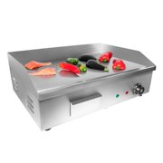 GorillaRock Flat Top Griddle | Teppanyaki Grill with Single Thermostat | Commercial Griddle | 21.50 x 16.00 | 110V