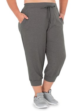 Athletic Works Women's Plus Size French Terry Drawstring Jogger