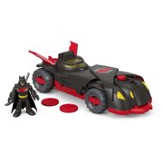 Imaginext DC Super Friends Ninja Armor Batmobile Vehicle Action Figure Sets (11")
