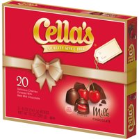 Tootsie Roll Cella's Cherries Christmas Gift Box, Milk Chocolate Candy, 10 oz Bag, 20 pieces