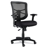 Alera Elusion Series Mesh Mid-Back Swivel/Tilt Office Chair, Black