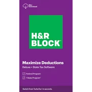 HRB Digital LLC H&R Block Tax Software Deluxe + State 2020 (Mac Download)