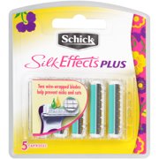 Schick Silk Effects Plus Women's Razor Blade Refills, 5 Ct