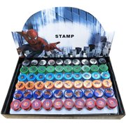 60pc Spider-Man Marvel Stamps Stampers Self-inking Birthday Party Favors, 100% Brand New Licensed Products By Brand Mirage