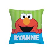 Personalized Sesame Street Throw Pillow - Peek-A-Boo Elmo