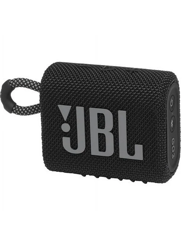 Restored JBL Go 3 - Speaker - for portable use - wireless - Bluetooth - 4.2 Watt - black [Refurbished]