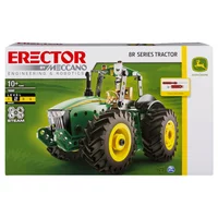 Erector by Meccano John Deere 8R Tractor Building Kit with Working Wheels, STEM Engineering Education Toy For Ages 10 and up