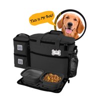 Mobile Dog Gear Week Away Bag, Medium/Large, Black