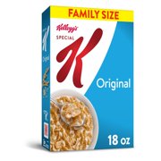 Kellogg's Special K Breakfast Cereal, Original, Family Size, Made with Folic Acid B Vitamins and Iron, 18oz