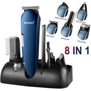 Multifunctional 8 in 1 Hair Clipper Beard Trimmer Set for Men, Cordless Precision Grooming Kit, Rechargeable Waterproof Electric Shaver Eyebrow Trimmer Nose Ear Trimmer Body Trimmer Face Trimmer