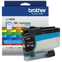 Brother Genuine INKvestment Tank Standard Yield Cyan Ink Cartridge, LC404C, Up to 750 Pages