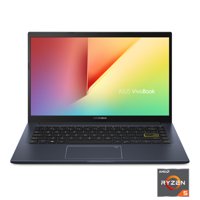 ASUS VivoBook 14 M413 Thin and Light Laptop, 14 FHD, AMD Ryzen 5 3500U CPU, 8GB DDR4 RAM, 256GB PCIe SSD, Windows 10 Home, M413DAWS51, Bespoke Black