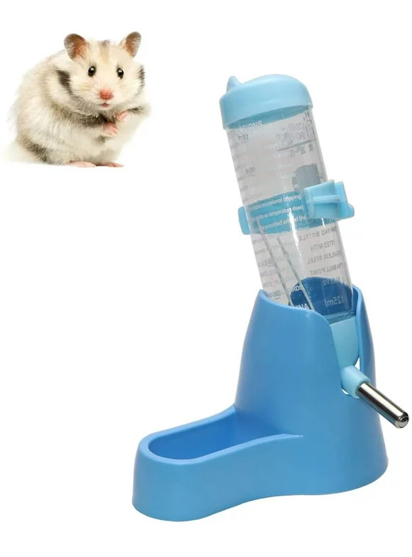 3 in 1 Hamster Hanging Water Bottle Pet Auto Dispenser with Base for Dwarf Hamster Mouse Rat Hedgehog