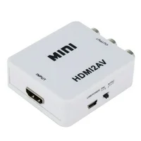 HDMI To AV RCA CVBS 1080P Composite Audio Video Adapter Converter Box Upscaler HDMI To AV Adapter Converter Box