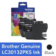 Brother Genuine LC30132PKS 2-Pack High-yield Black Ink Cartridges