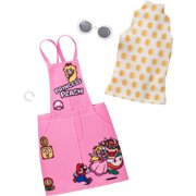 Barbie Clothing Super Mario Pink Jumper Dress for Barbie Doll