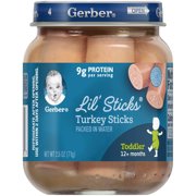 (Pack of 10) Gerber Lil' Sticks, Turkey Sticks, 2.5 oz Jar