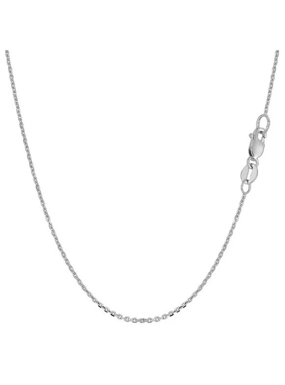 14K Solid Yellow Gold Cable Link Chain / Necklace, 0.7mm Thin Dainty High Polished Pendant / Charm Chain, All Sizes 16'' 18'' 20'' Inches,