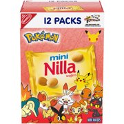 Nilla Wafers Mini Vanilla Wafer Cookies, School Snacks, 12 Snack Packs