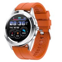 Abody Multi-function Large Screen Waterproof Intelligent Watch BT Call Message Reminder Sport Record Health Monitor (Orange)