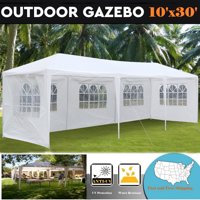 Zimtown 10'X30' Outdoor Canopy Party Wedding Tent Garden Tent Gazebo Pavilion Cater Event