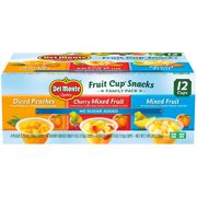 Del Monte Fruit Cup Snacks Variety Pack, 47 Oz, 12 Count