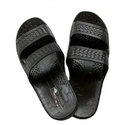 Hawaii Brown or Black Jesus sandal Slipper for Men Women and Teen Classic Style (11, Black)