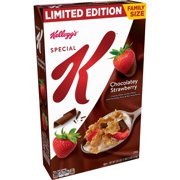 Kellogg's Special K, Breakfast Cereal, Chocolatey Strawberry, Family Size, 18.5 Oz
