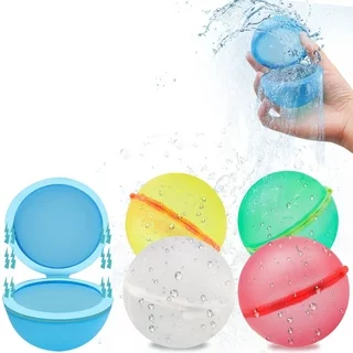 4-Pack Water Ballons,Reusable Water Balloons Quick