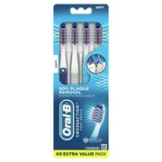 Oral-B CrossAction Deep Reach Toothbrushes, Soft, 4 Count